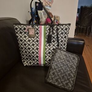 VintageJuicy Couture Black & White Scotty Dog Tote New Old Stock